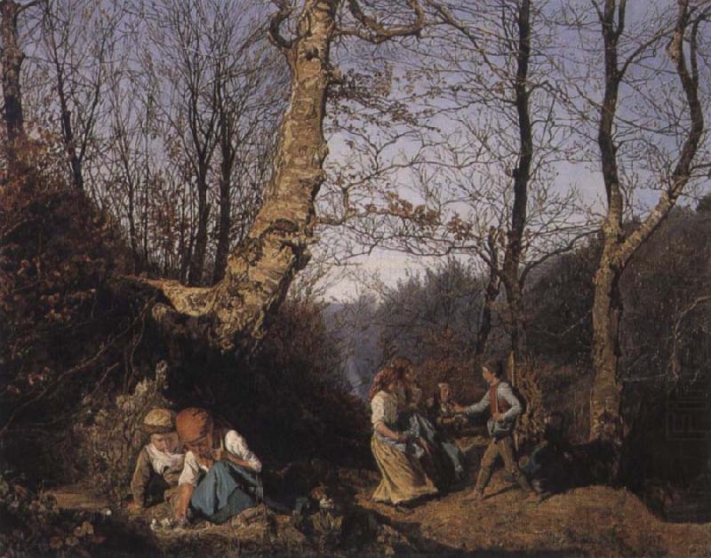 Ferdinand Georg Waldmuller Early Spring in the Vienna Woods china oil painting image